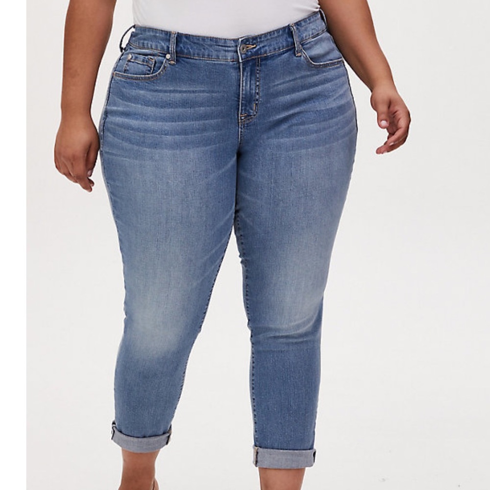 Torrid BOYFRIEND STRAIGHT JEAN - VINTAGE STRETCH